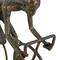 9" Contemporary Bronze Polystone Stylized Cyclist Sculpture